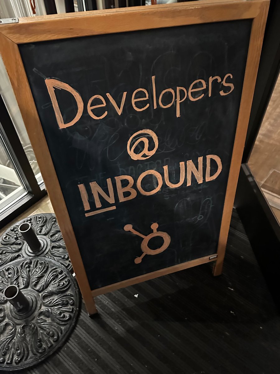Sign saying Developers @ INBOUND