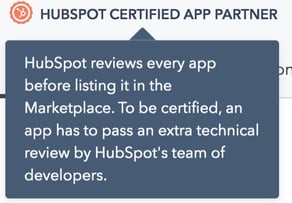 HubSpot Certified App Partner Expanded Banner