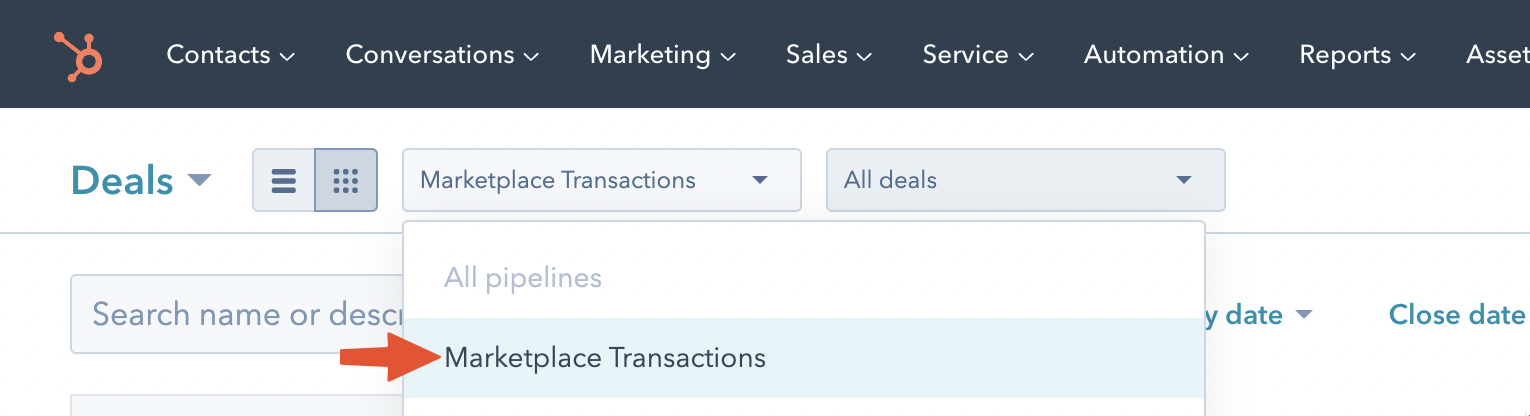 How to access the Marketplace Transactions Pipeline