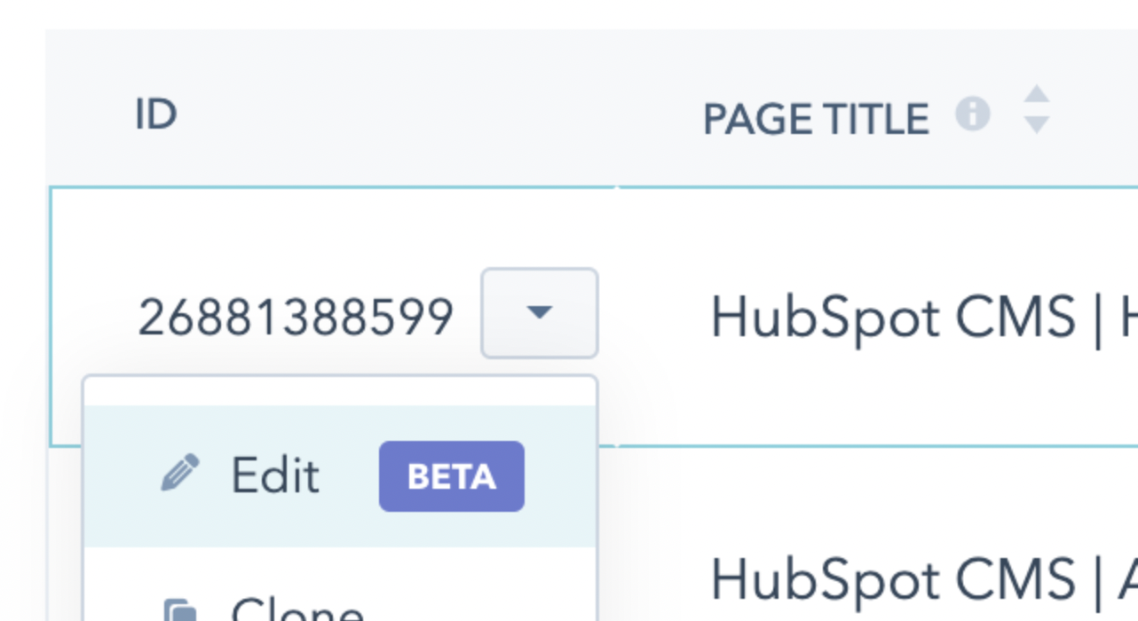 How to access the form-based editor for HubDB rows.