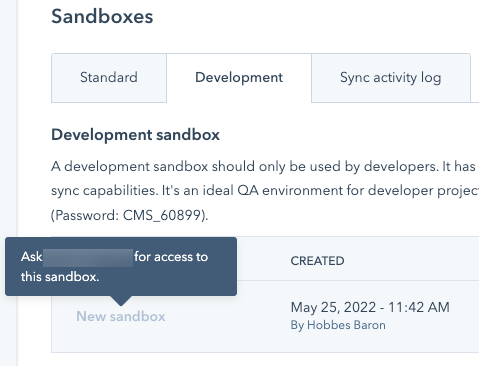 sandbox-request-access