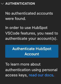 authenticate-hubspot-account