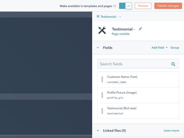 Publish Changes Button Example Publish Changes Button Example