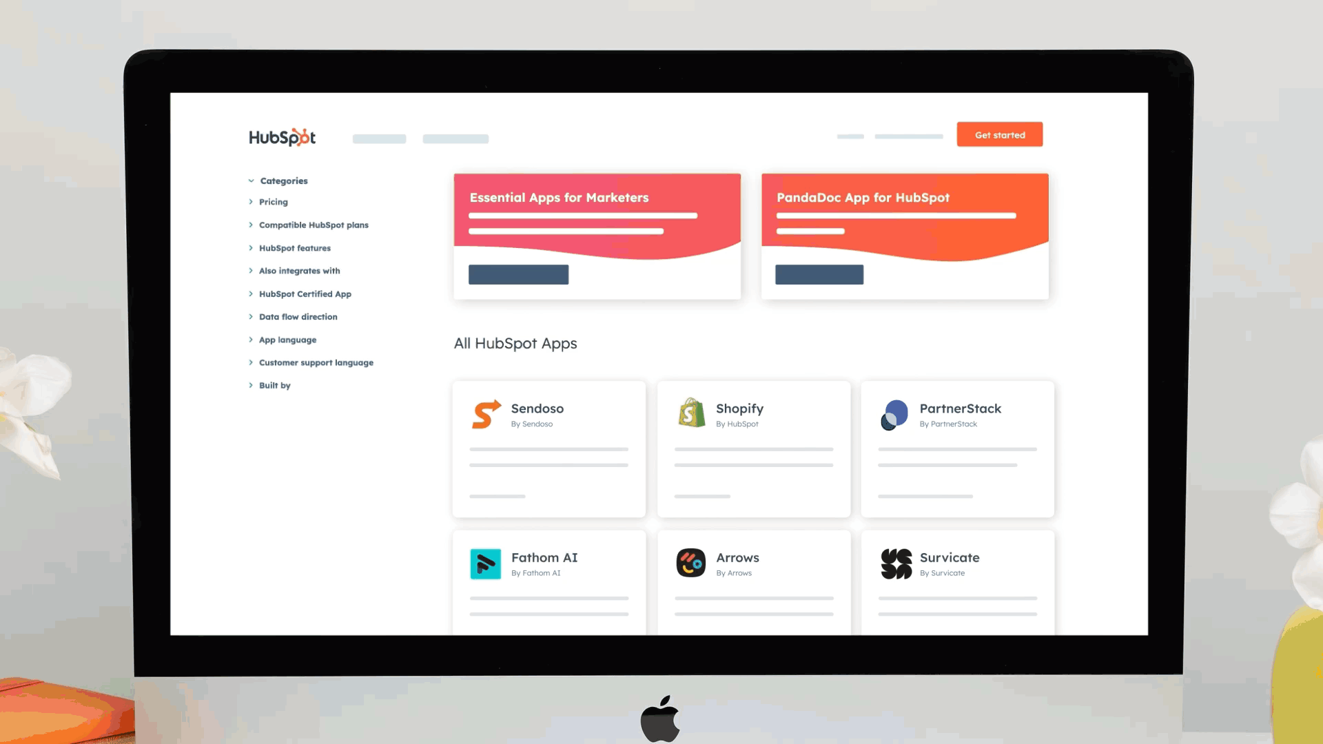 Sendosos app cards in action in HubSpot