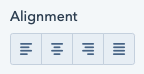 Text Alignment field