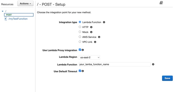 Create POST method