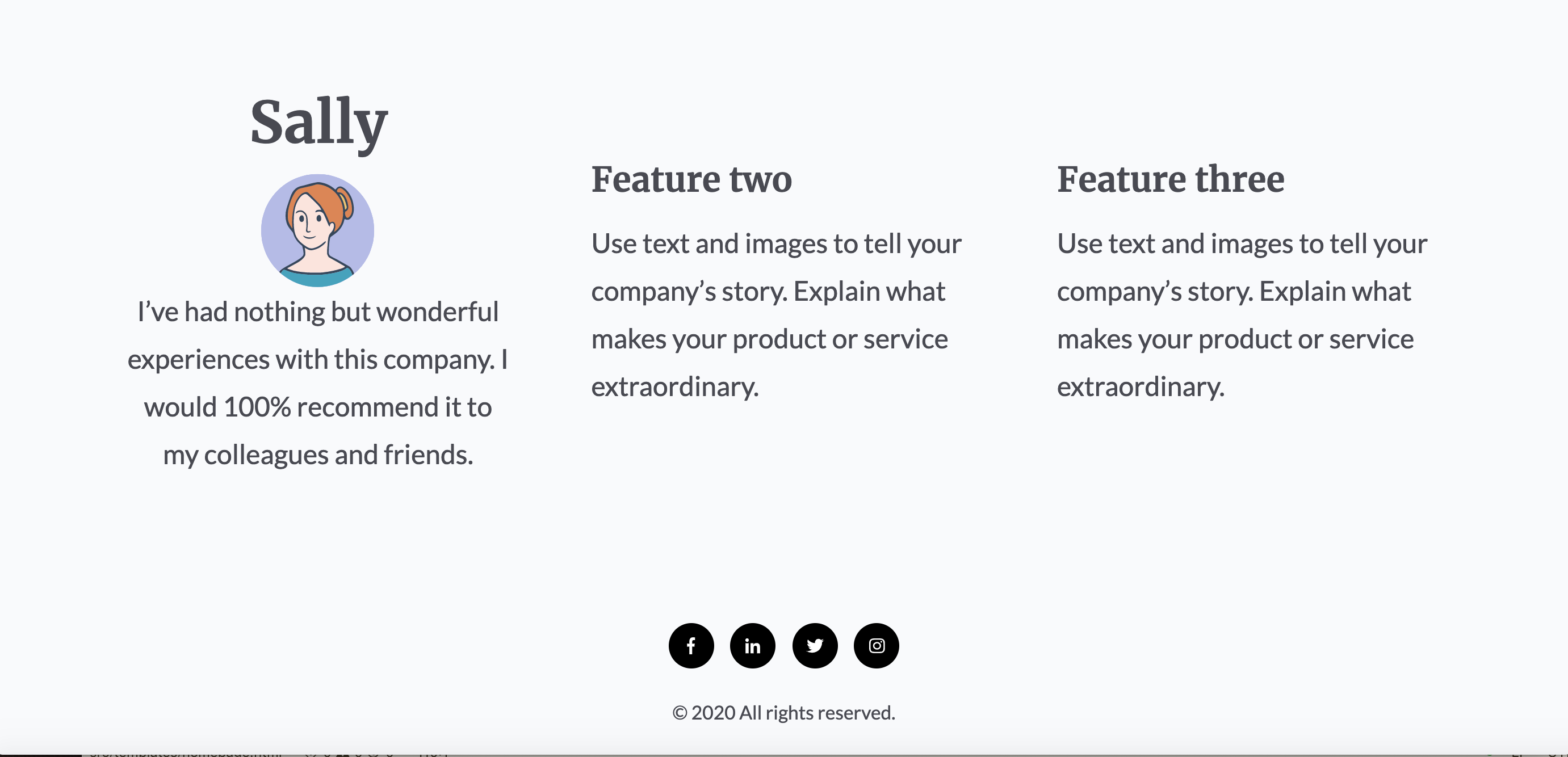 Default Module in Template Example Default Module in Template Example