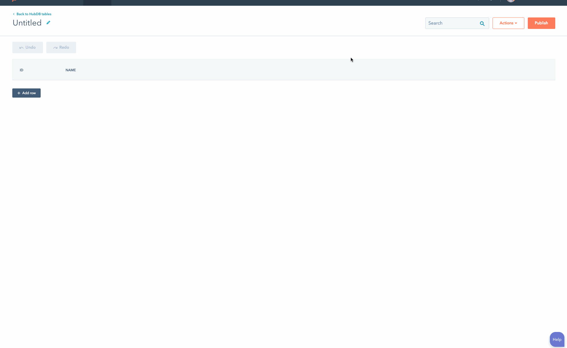 How to access the settings area for your table. How to access the settings area for your table.