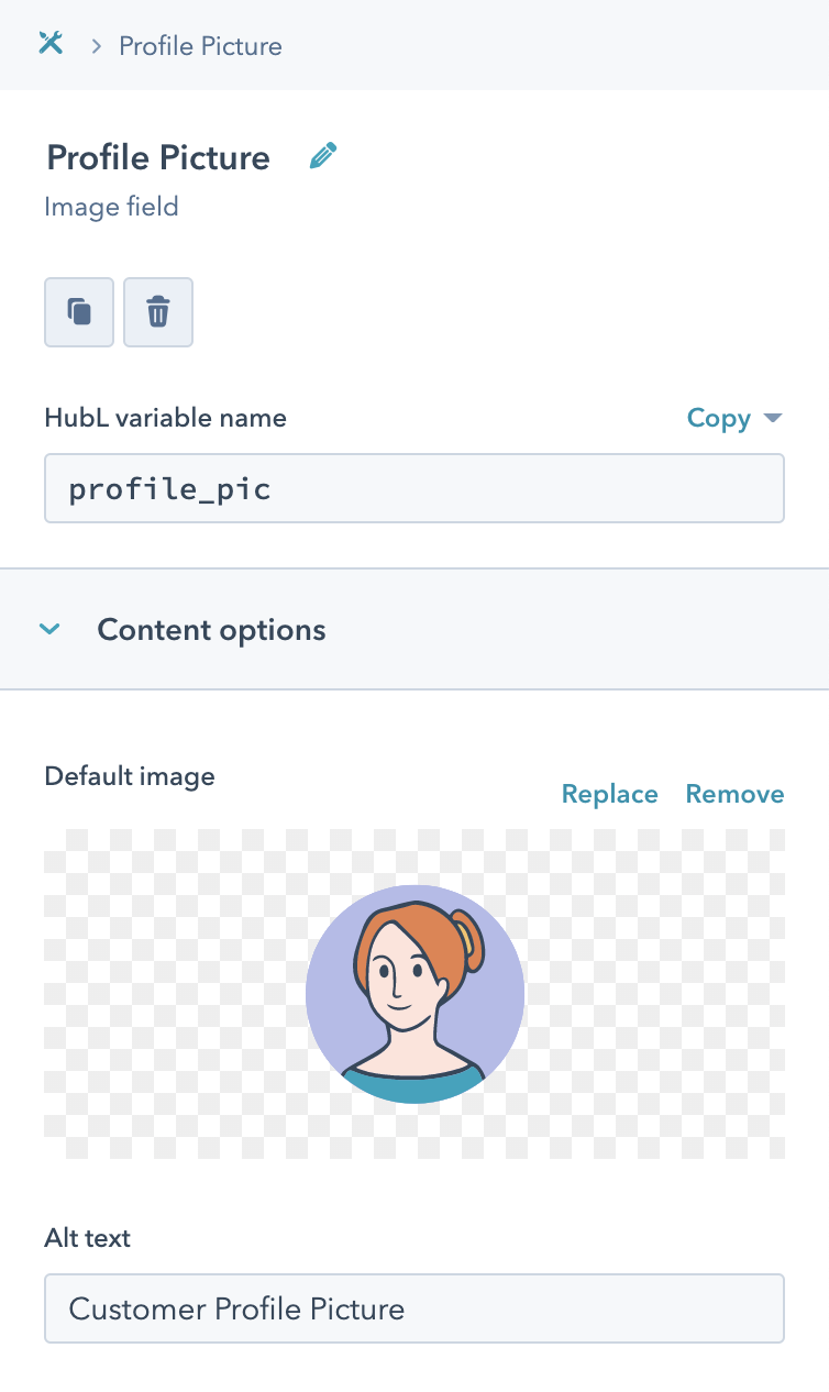 Image Field Example Image Field Example