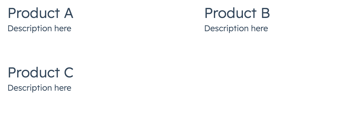 Screenshot of the AutoGrid component with custom gap