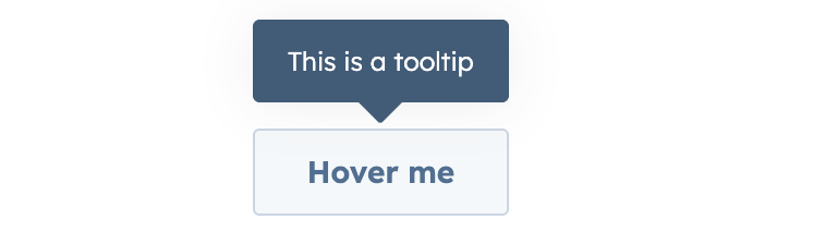 Example of the Tooltip component