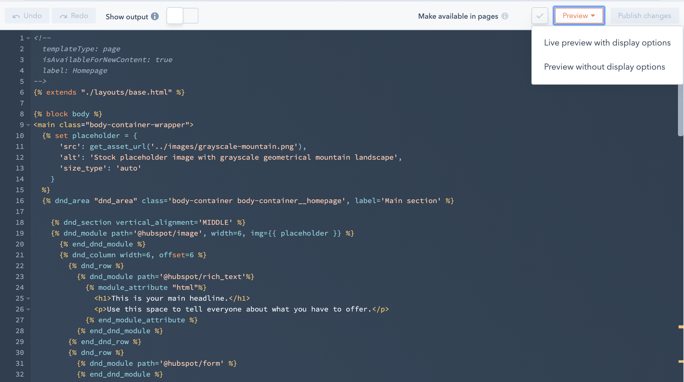 Live Preview Example Live Preview Example