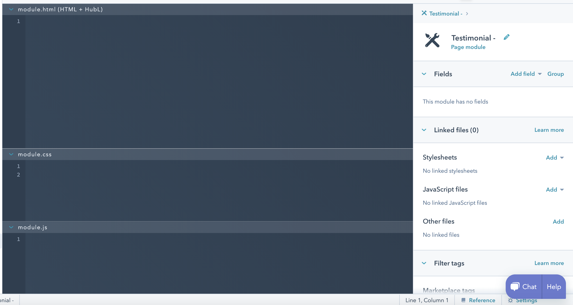 Module Editor Example Module Editor Example