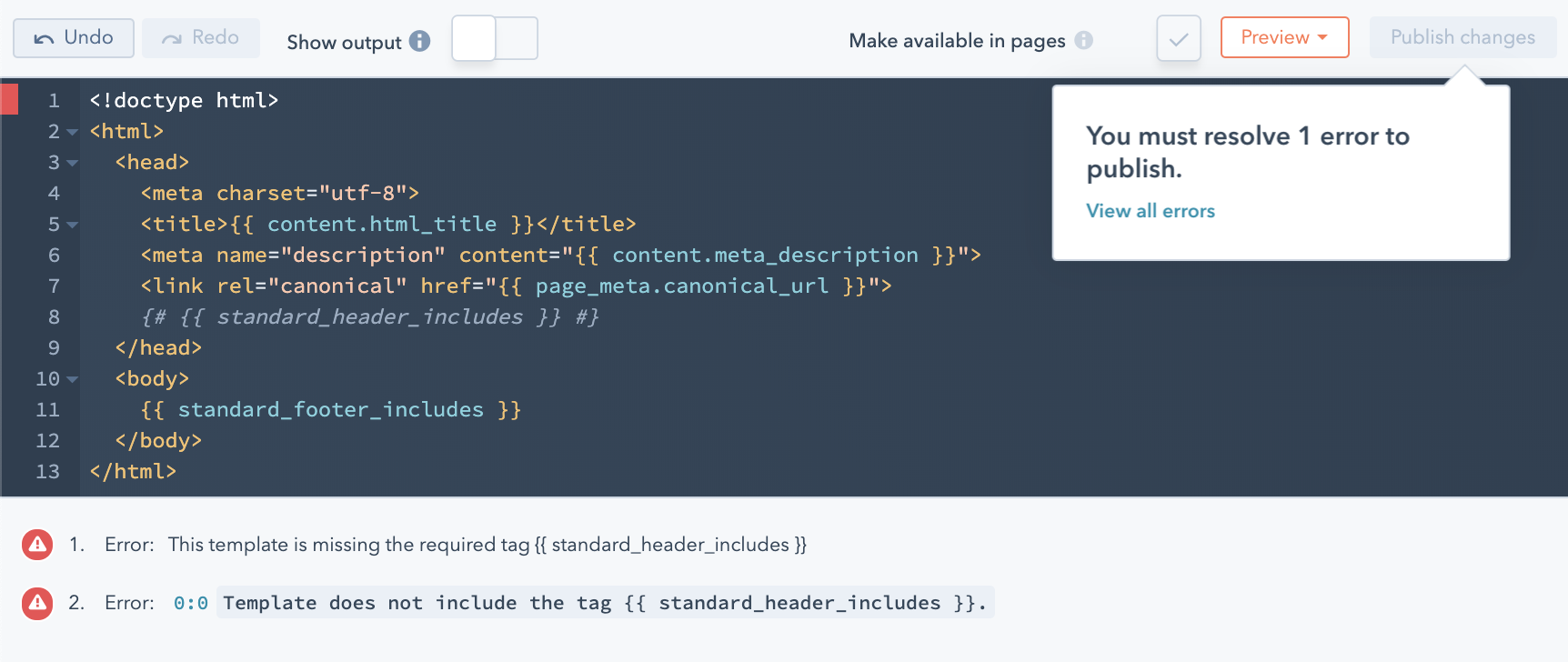 screenshot of a fatal error - design manager screenshot of a fatal error - design manager